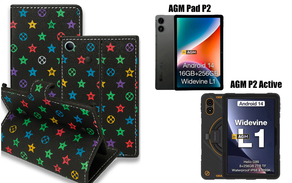 Книга-трансформер для планшета Agm Pad P2, P2 Active, цвет Black Lyi Black Киев - изображение 1