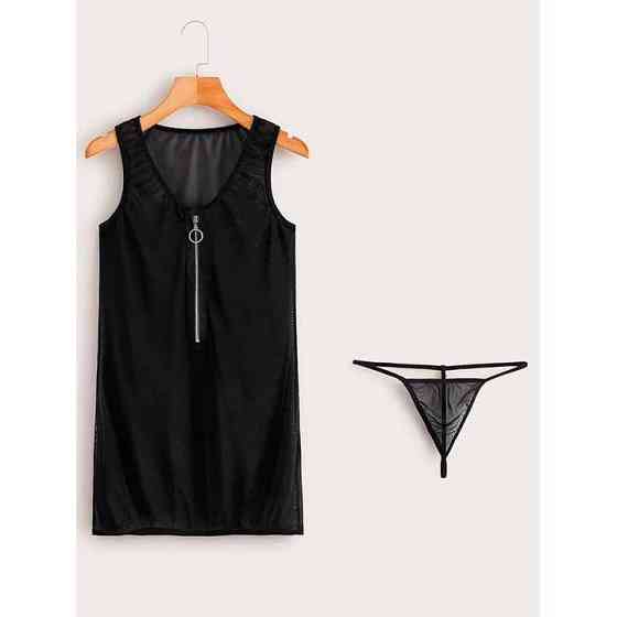 Ефектна прозора мінісукня — XS/S/M — Еротична білизна Вінниця