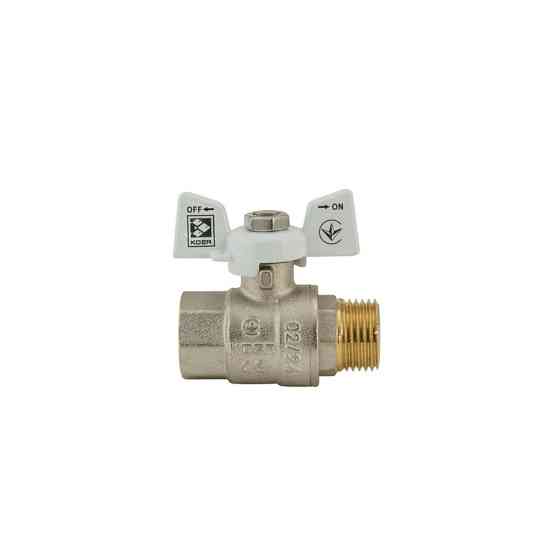 Кран кульовий KOER 1/2" ГШМ (KR.218.W) білий (KR0182) Київ