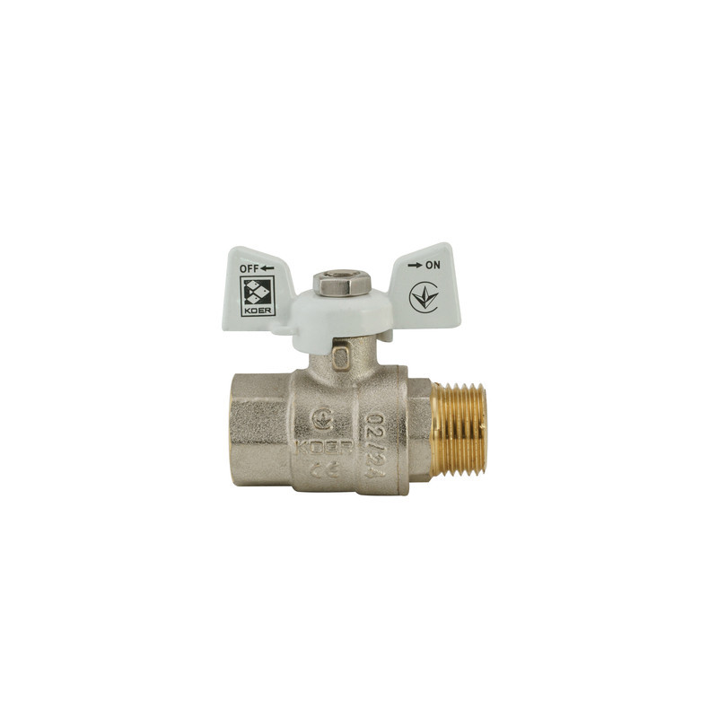 Кран кульовий KOER 1/2" ГШМ (KR.218.W) білий (KR0182) Київ - фото 5