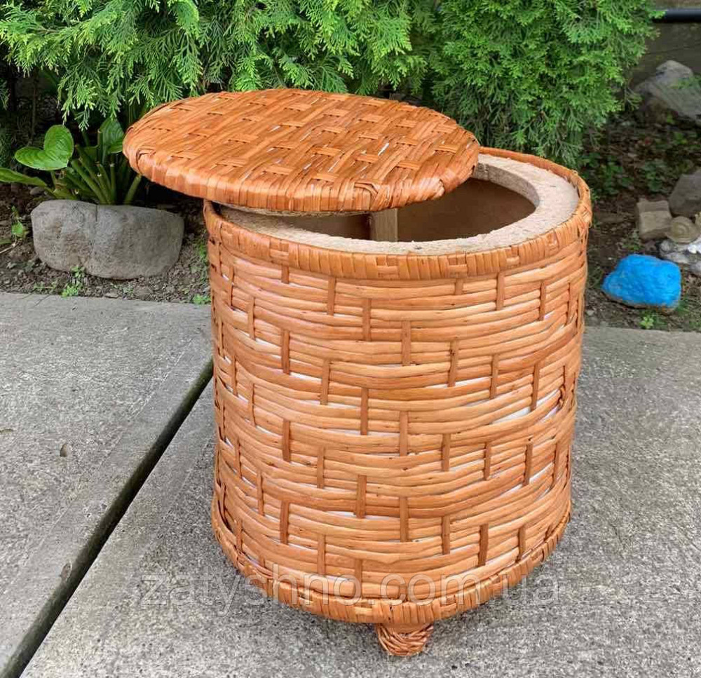 Пуфік-кошик плетений з лози Київ - фото 2