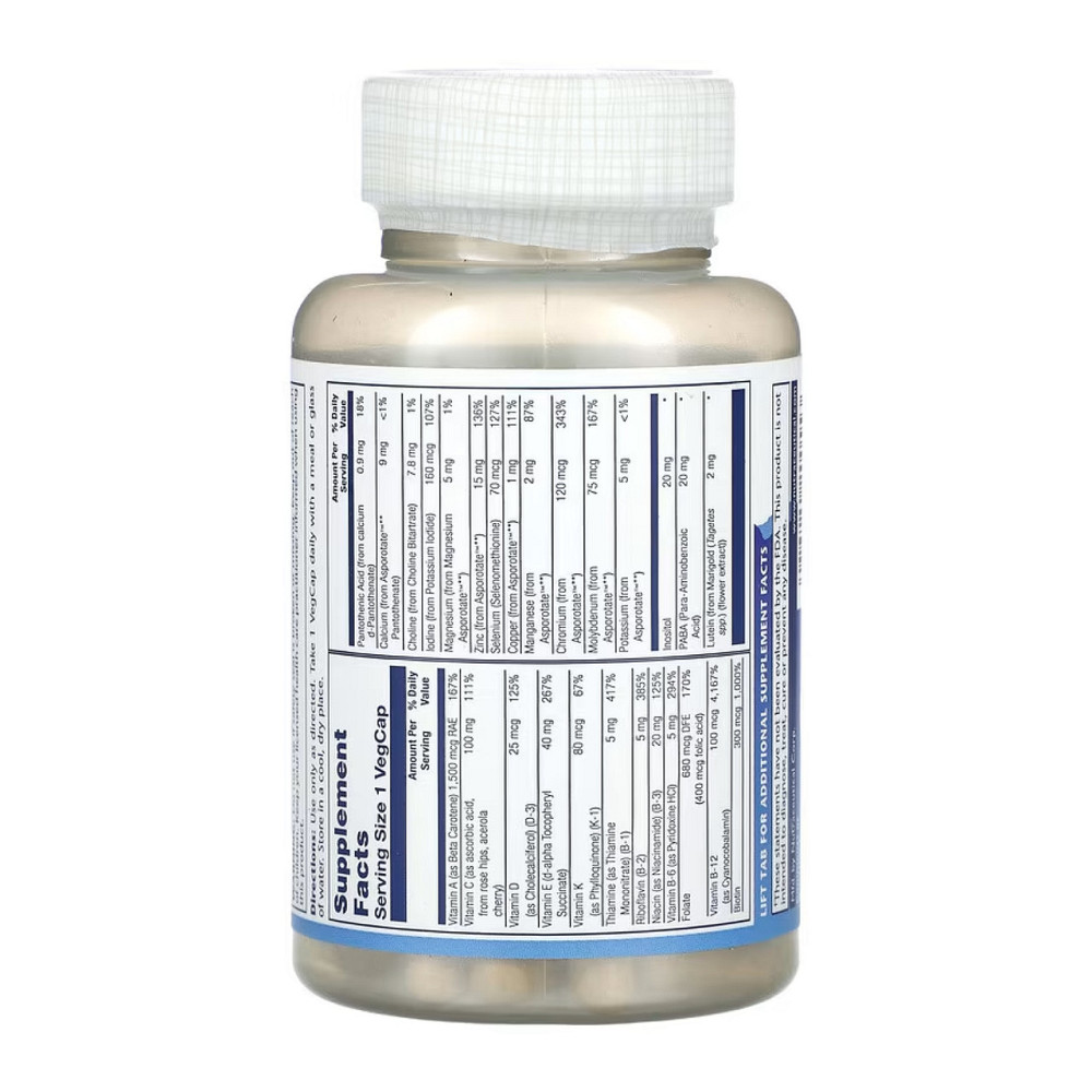 Мультивитамины для мужчин Solaray Once Daily Active Man 90 veg caps Киев - изображение 2