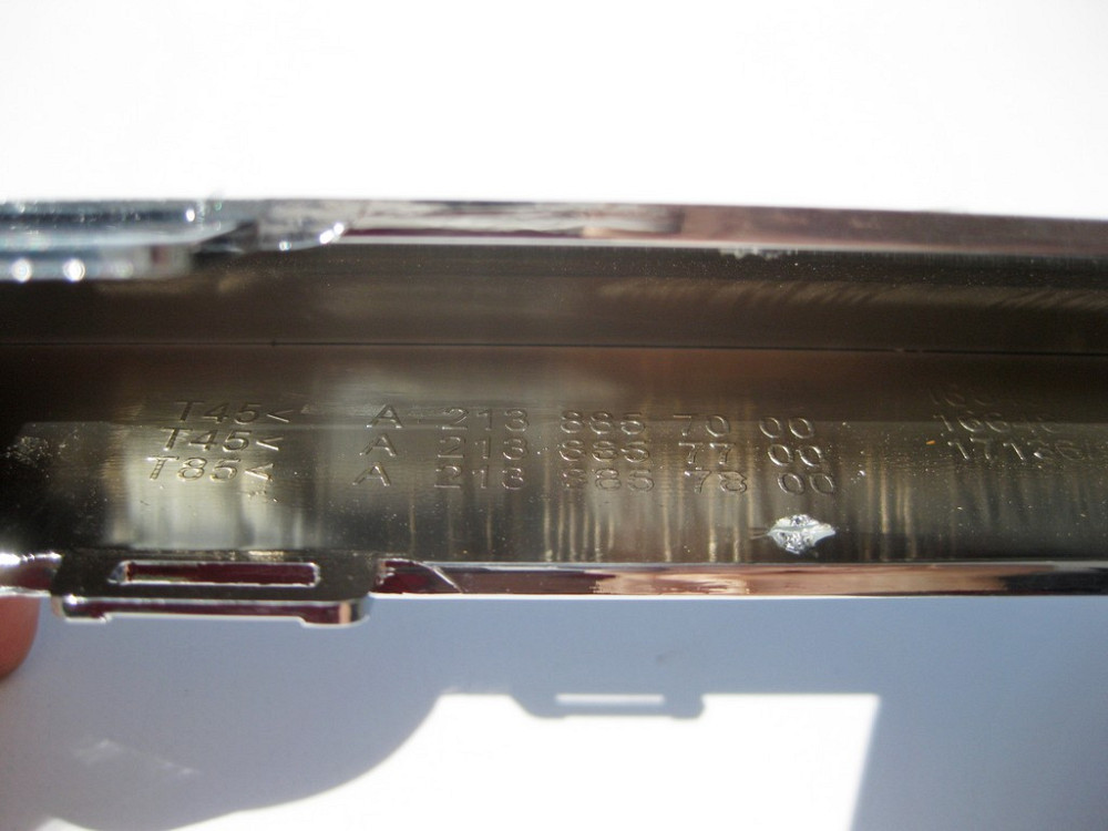 Mercedes-Benz  A2138857000 Центральний нижній хром молдинг переднього бампера E-Class W213 C238 Одеса - фото 6