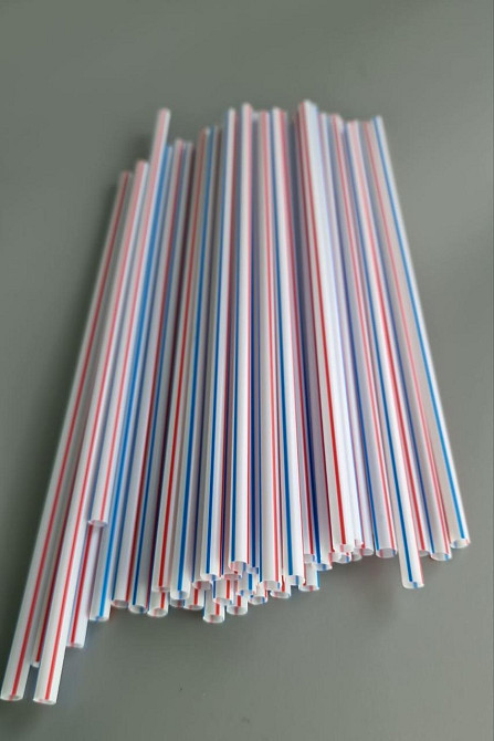 Трубочка для напоїв d4.8-22см Смугаста рівна (200 шт) Харків - фото 1