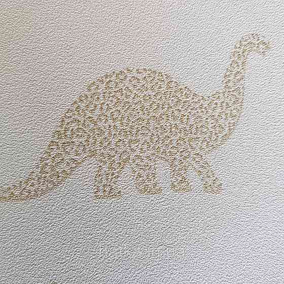 Шпалери флізелінові BN Doodleedo 0,53 х 10 м дитячі динозаври золотисті на сірому Київ