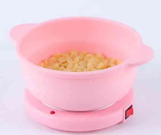 Апарат для нагрівання воску із силіконовою чашею Silicon Wax Warmer CL-2208 9517, рожевий Вінниця