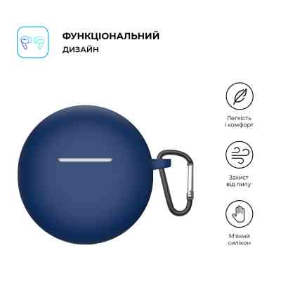 Чехол для наушников Armorstandart Hang Case для OPPO Enco Buds 2 Dark Blue (ARM71112) Винница