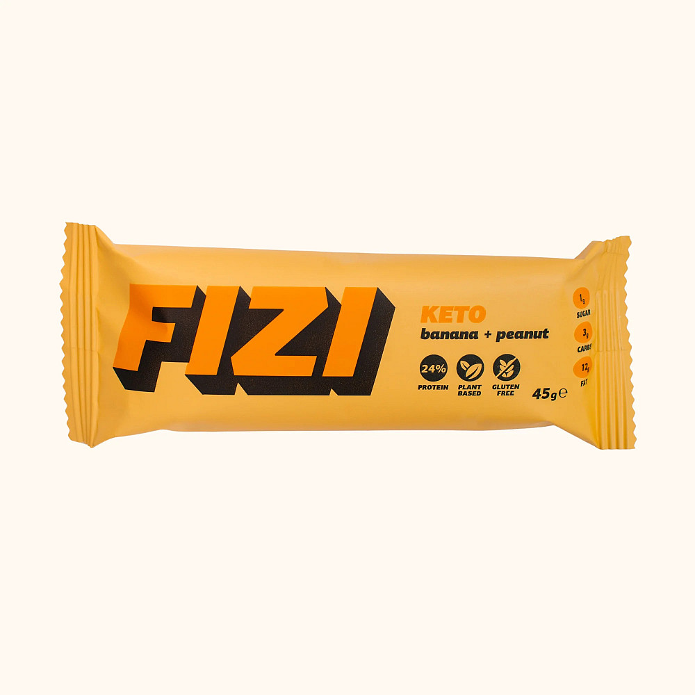 Батончик Fizi КЕТО Banana + Peanut 45g Луцк - изображение 1