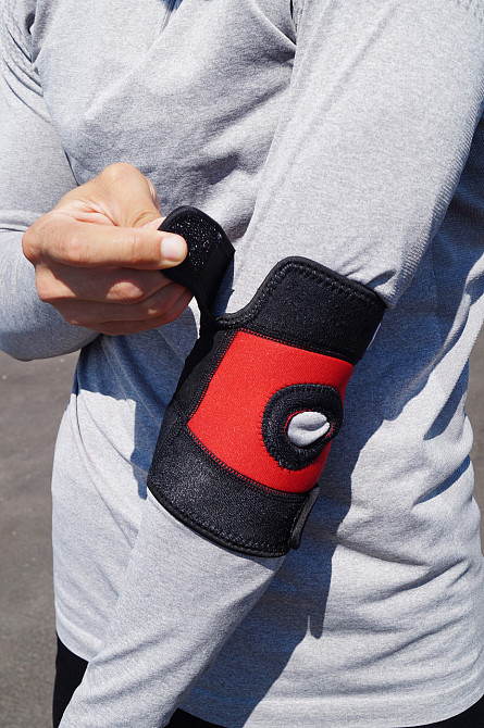 Налокітник Power System PS-6011 Neo Eibow Support Black/Red (1шт.) M Кам'янське - фото 8