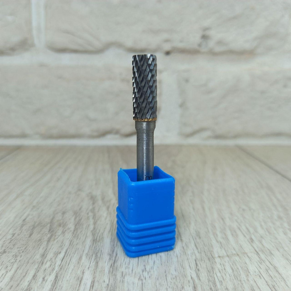 Борфреза по металу AEX циліндр 6×6 мм — твердосплавна шарошка для дриля та гравера Харків - фото 1