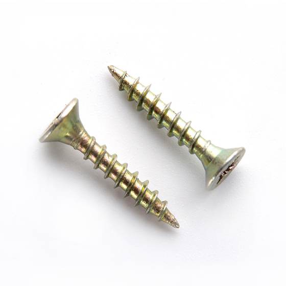 Саморіз універсальний з потайною головкою 3,0*30мм цинк жовтий 200 шт/уп APRO Житомир - изображение 4