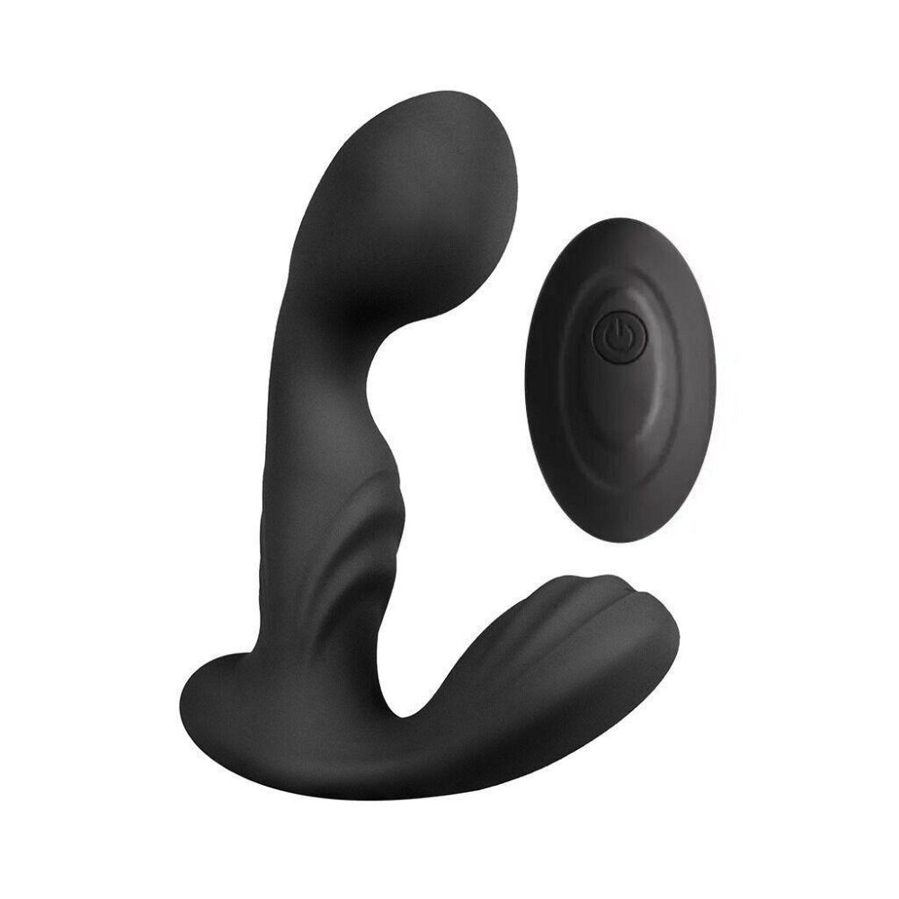 Вібромасажер простати S Pleasures Premium FUZZY, чорний, з рельєфом, 10 режимів вібрації, нагрівання Sex Aura Київ - фото 1