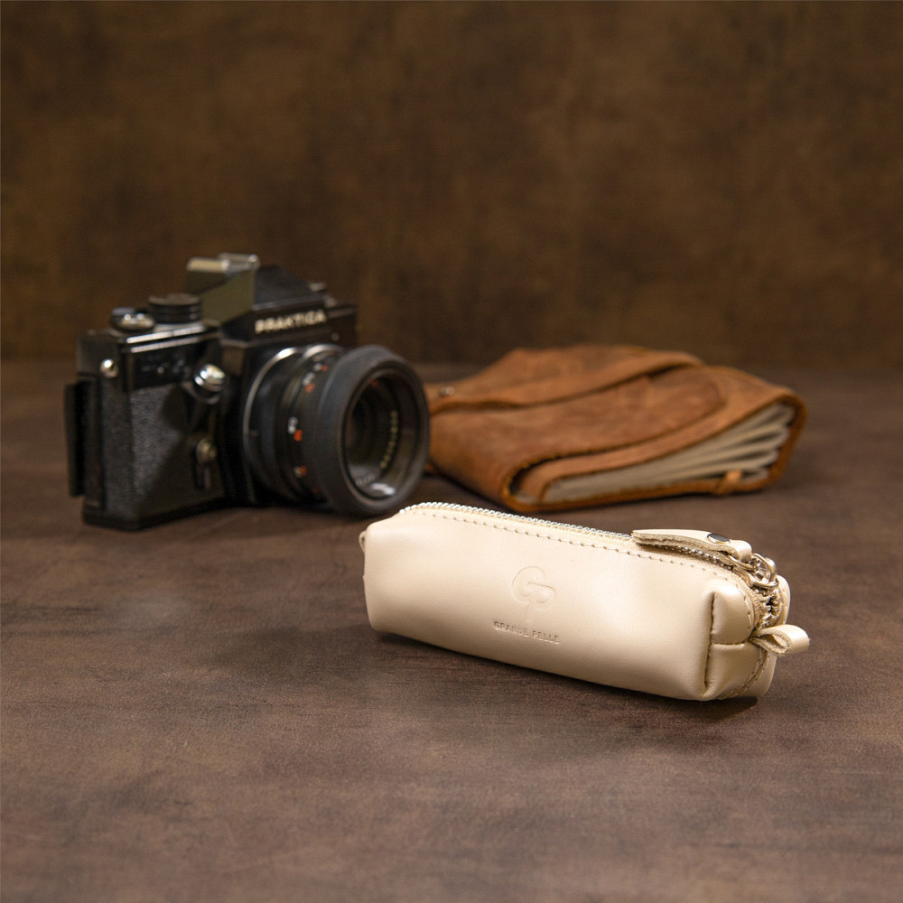 Кожаная ключница Бежевый (GRANDE PELLE) Киев - изображение 12