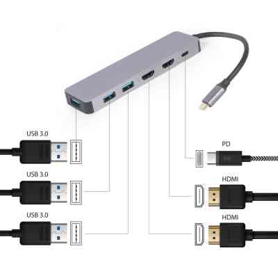 Концентратор Cablexpert USB-C 3-in-1 (A-CM-COMBO3-03) Винница