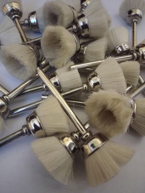 Щітка конусна Ø15 нат волосся білий (3мм) Полтава - фото 1