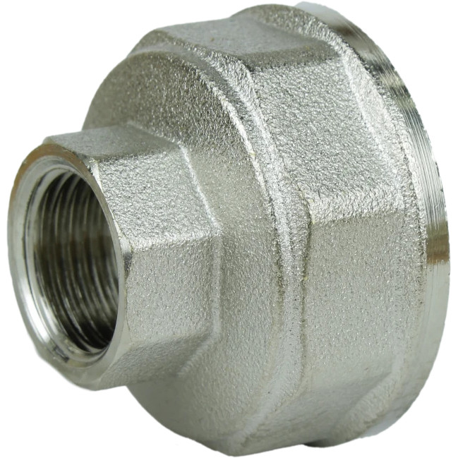 Муфта редукційна 1 1/2″х 3/4″ВВ нікельована восьмигранна А0336А(нк) Тернополь - изображение 1