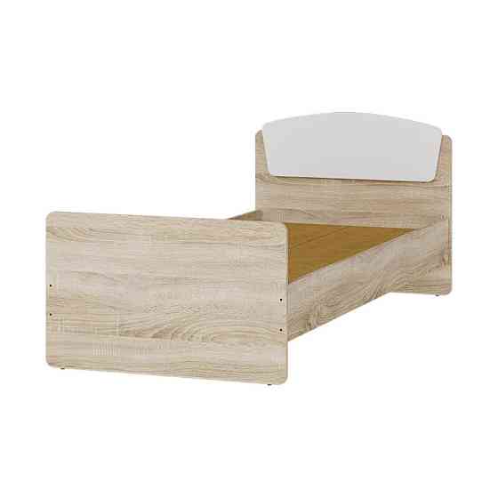 Односпальная кровать Эверест Астория-2 80х190 см Дуб сонома/Белый (DTM-073878) Львов