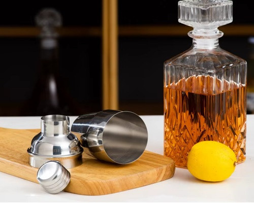 Классический шейкер для коктейлей 350 мл, серебристый Киев - изображение 8