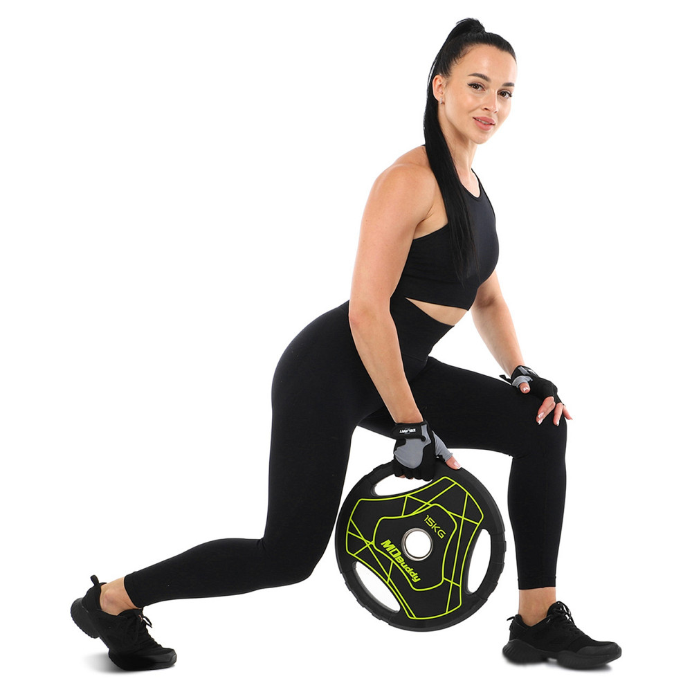 Блин (диск) полиуретановый 15 кг 51 мм MD Buddy-9647-15 Киев - изображение 8