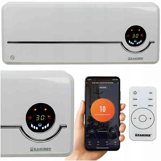 Электрический настенный обогреватель с WiFi и пультом управления Kaminer (26389) Нововолынск