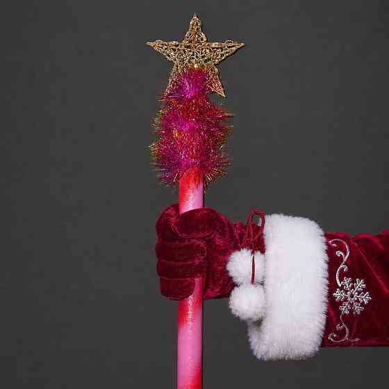 Посох 14038 карнавальный цельный, неразборный, антивандальный. 180 см, металл, дерево, декор Киев