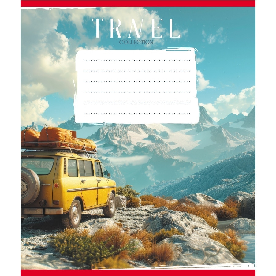 Зошит учнівський "Подорож на авто" 036-570083K-2 в клітинку, 36 аркушів Вінниця - фото 1