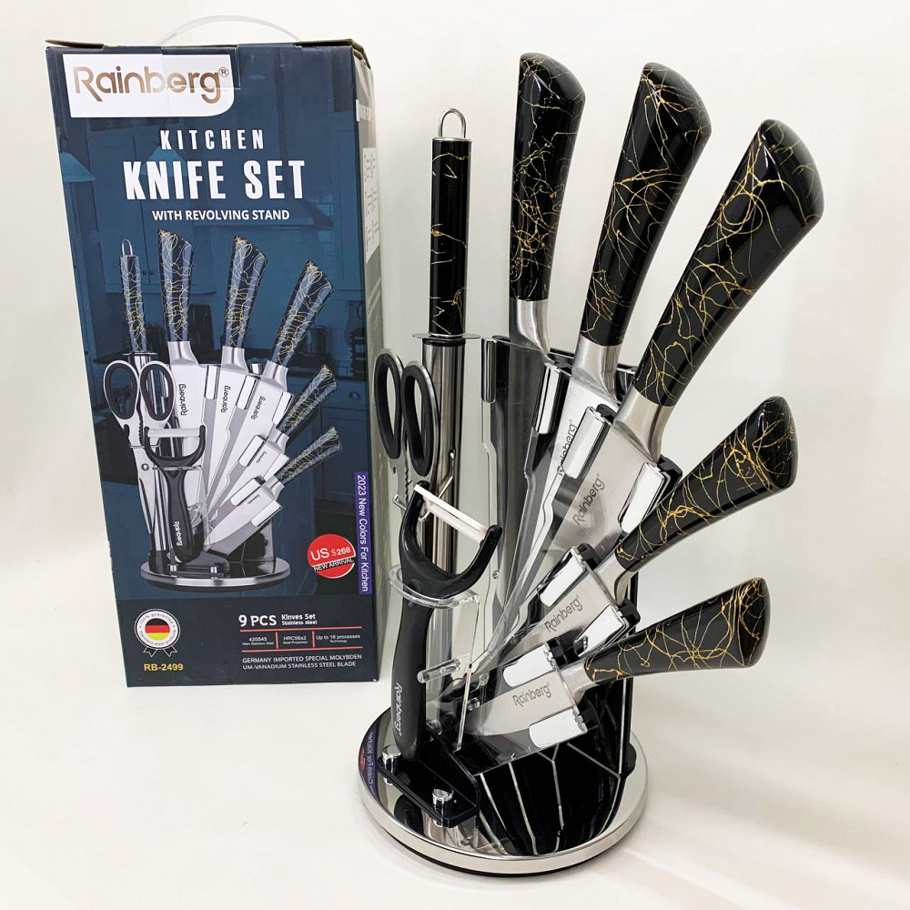 Хороші ножі для кухарів, Набір ножів зі стильним дизайном, Сталеві кухонні ножі, Відмінний набір ножів HG-53 Івано-Франківськ - фото 5