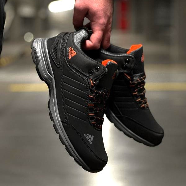 Зимові Кросівки Adidas GORE-TEX Чоловічі Чорні з МЕХОМ Черевики Адідас (розміри: 42,43) ВідеоОбзор Дніпро - фото 4