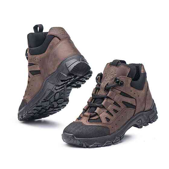 Тактичні кросівки шкіра з кордурою.Коричневі.11-01 45 (30) Харків