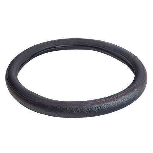 Чохол на кермо VLOD-24LC7 BK L чорний, один шов, зі шкіри, без отворів Харків