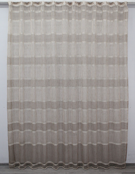 Тюль VR-Textil 1907т Flora Батист Білий з фіолетовим та салатовим 300х270 см (40-243) Київ - фото 3