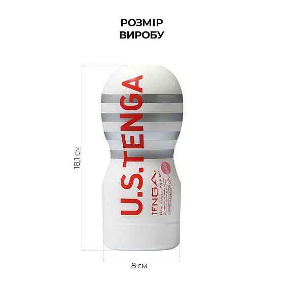 Мастурбатор Tenga US Deep Throat (Original Vacuum) Cup GENTLE (глубокая глотка большая) Sex Aura Киев
