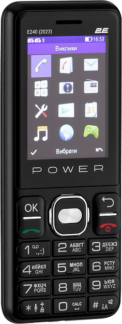 Мобільний телефон 2E E240 2023 Dual Sim Black (688130251068) Чорний Харків - фото 2