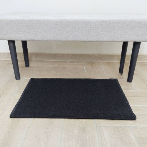 Килимок універсальний для підлоги тафтинг Mini 40*60см чорний Дариана Житомир - изображение 3