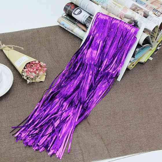 Дощик для фотозони з голограмою прикраса 245 см на 92 см фіолетовий Київ