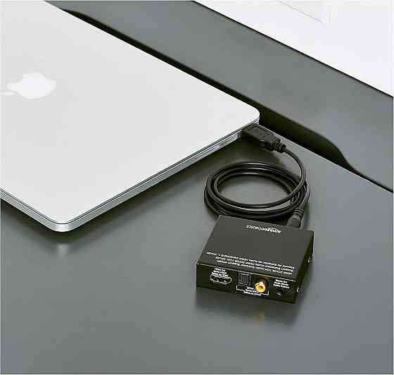 Аудио конвертер HDMI в HDMI + SPDIF и RCA стерео 4K поддержка 5.1 компактный чёрный Киев