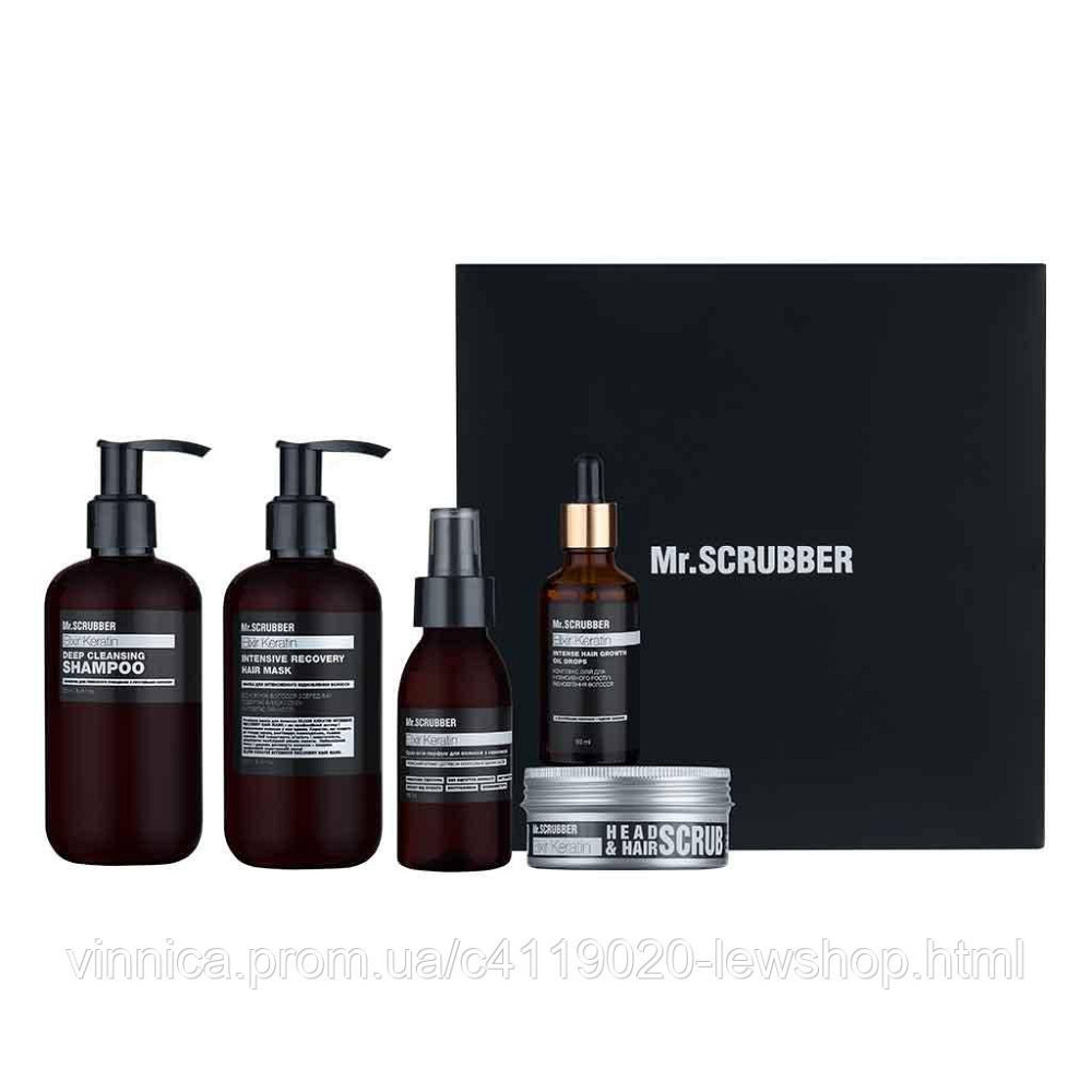 Набор для ухода за волосами Elixir Keratin Mr.SCRUBBER Черновцы - изображение 1