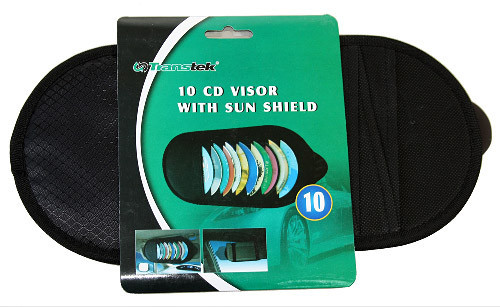 Держатель на 10 CD-дисков на козырёк 1547 с доп.козырьком от солнца Винница - изображение 1