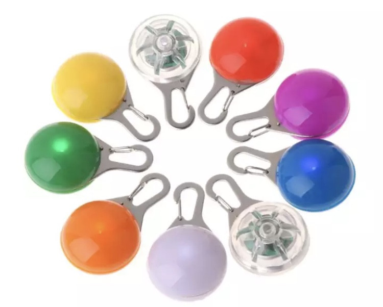 Светящийся брелок на ошейник для собак или котов, имеет три режима свечения желтый Киев - изображение 3