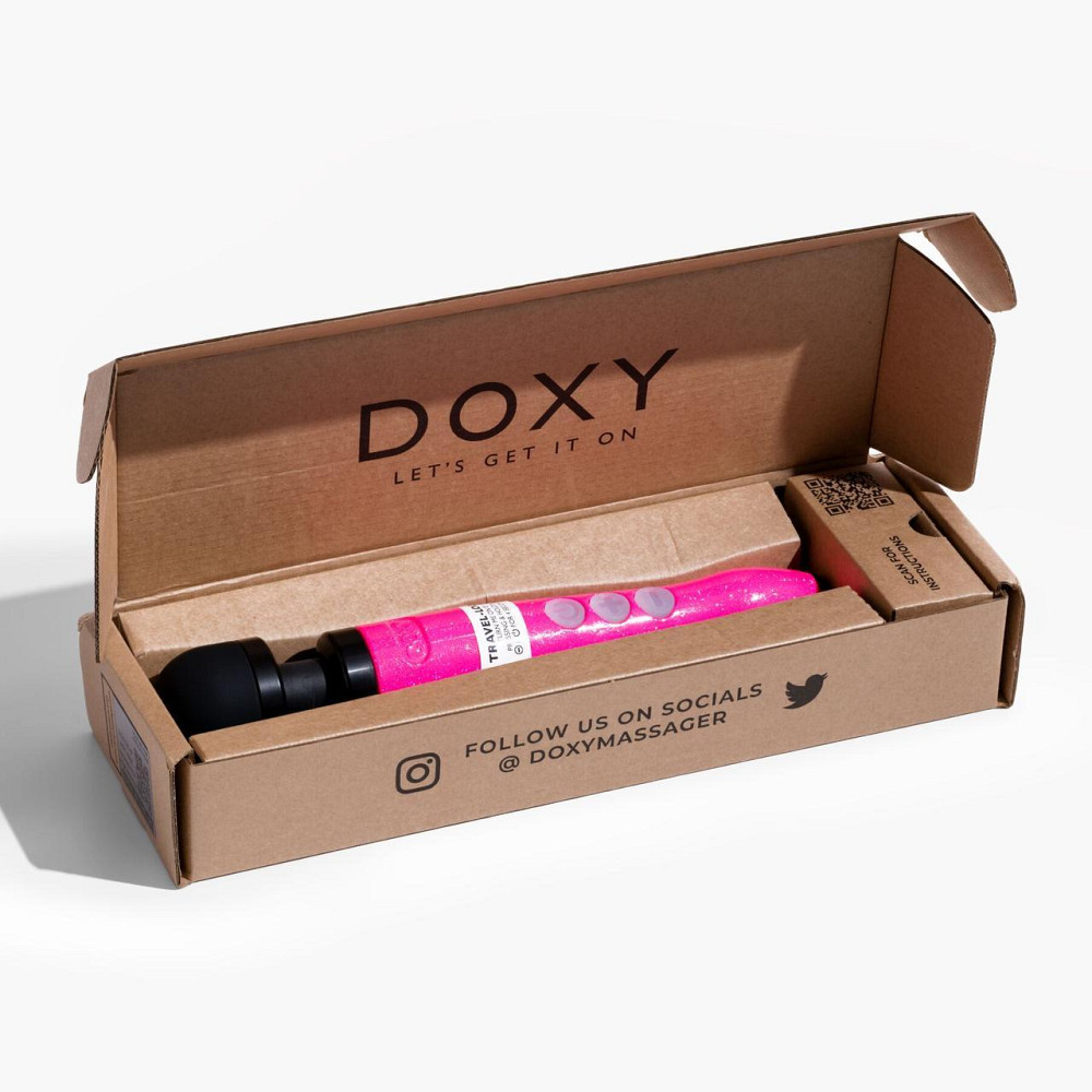 Вібромасажер DOXY Die Cast 3R Hot Pink, дуже потужний, перезаряджуваний, металевий корпус Sex Aura Київ - фото 10