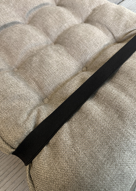 Подушка для стільців (40x120х4 см) подвійна Decorator Мальмо колір тауп 84-167 Київ - фото 7