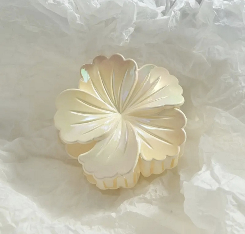 Заколка-крабік квітка Жовтий Смела - изображение 1