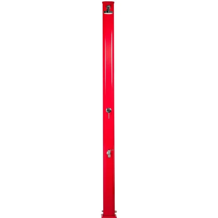 Душ солнечный  алюминиевый с мойкой для ног. красный A620/3027. 22 л Киев - изображение 2