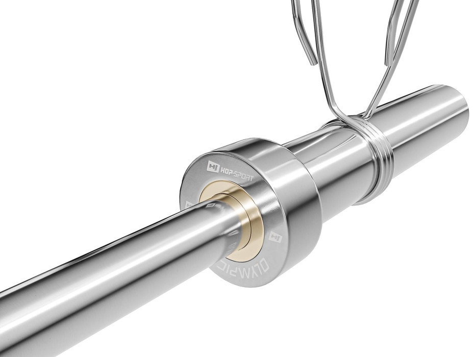 Гриф олімпійський прямий 165см (50 мм) Hop-Sport Київ - фото 3