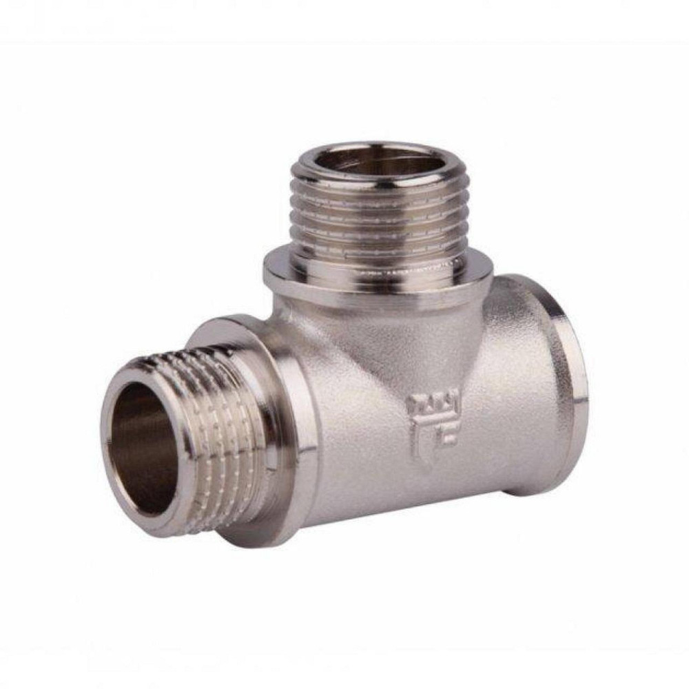 Тройник 1/2'' внутр/наруж/наруж никель Харьков - изображение 1