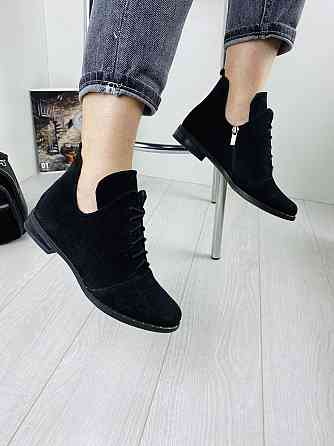 Жіночі черевики Odzi чорні натуральна замша 36р.37р.38р. (БТ/02) (1236) Коломыя
