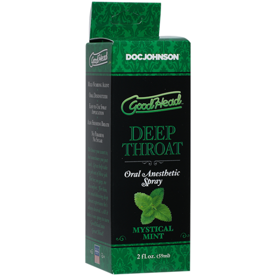 Спрей для мінету Doc Johnson GoodHead DeepThroat Spray - Mystical Mint 59 мл для глибокого мінету Sex Aura Київ