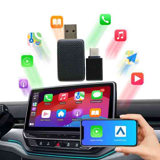 Адаптер бездротового CarPlay та Android Auto для авто Київ