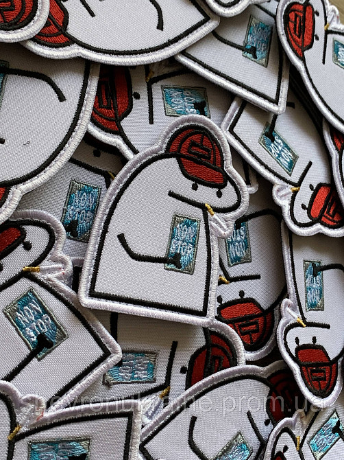 Шеврон флорк хуліган (Форма контурна. На липучці) Розмір 8x6.5см Київ - фото 2