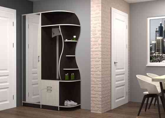 Прихожая Соло-9, Венге Магия/Дуб Крафт Белый, 1300/400/2100 Львов